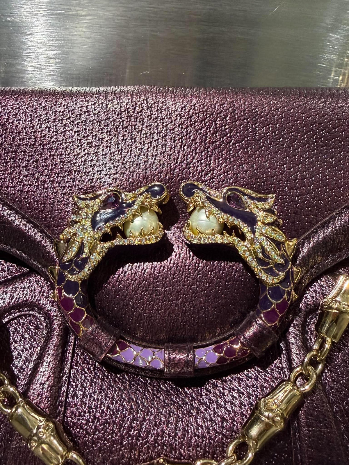 Gucci by Tom Ford F/W 2004 Jeweled Dragon Shoulder Bag