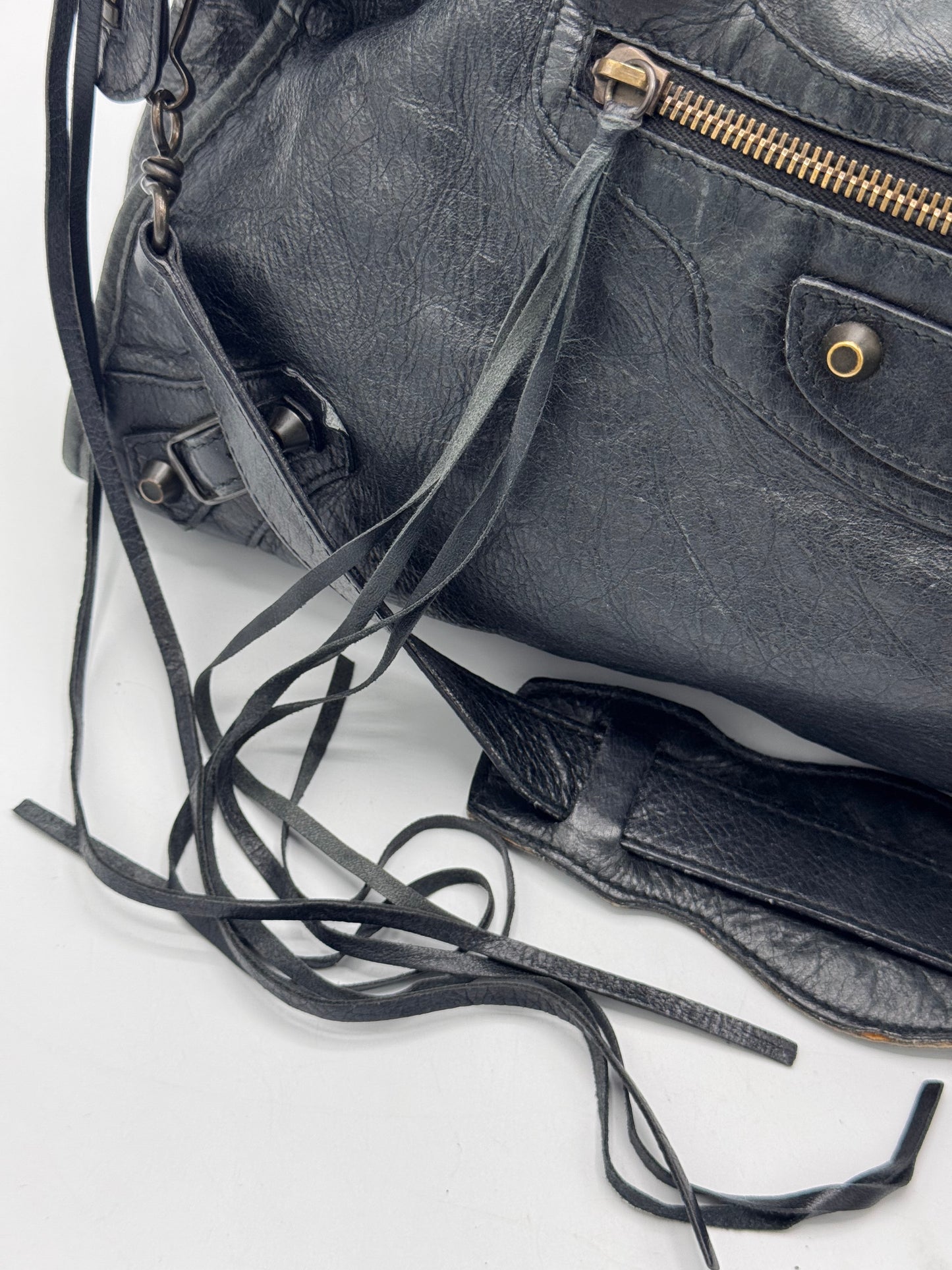 Balenciaga Lambskin Motorcycle City Bag
