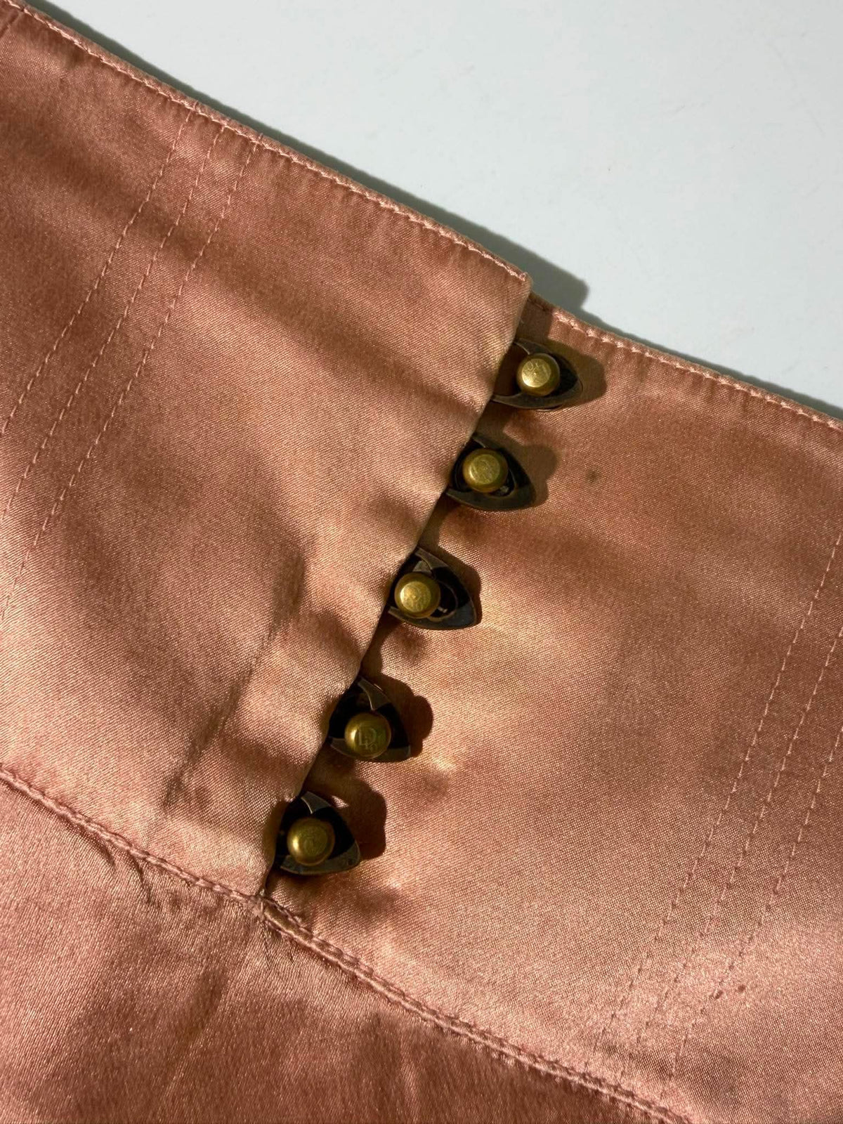 Vintage Christian Dior Boutique Dusty Pink Slip Skirt