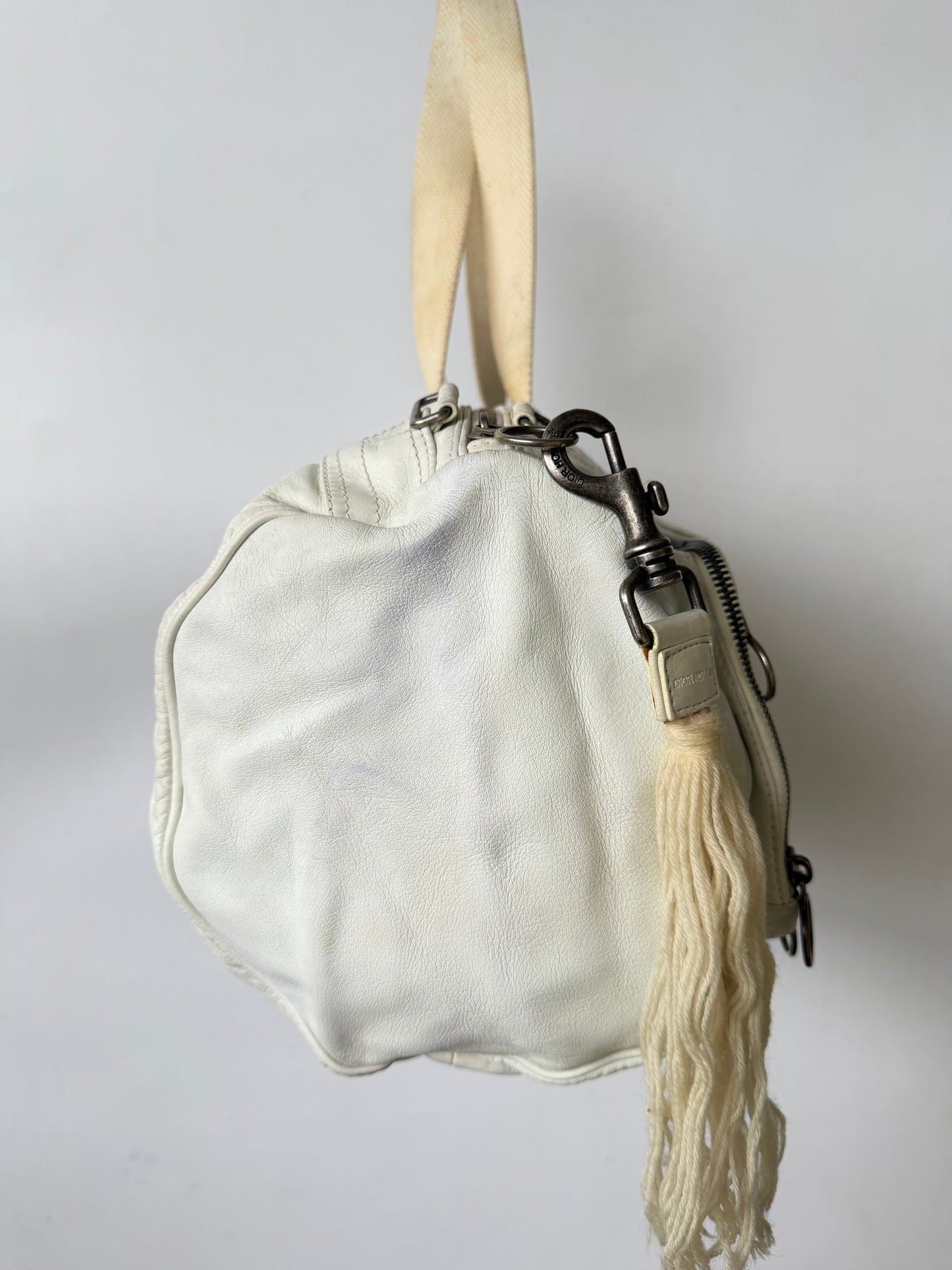 Dior Homme by Hedi Slimane AW06 White Deville Duffle Bag