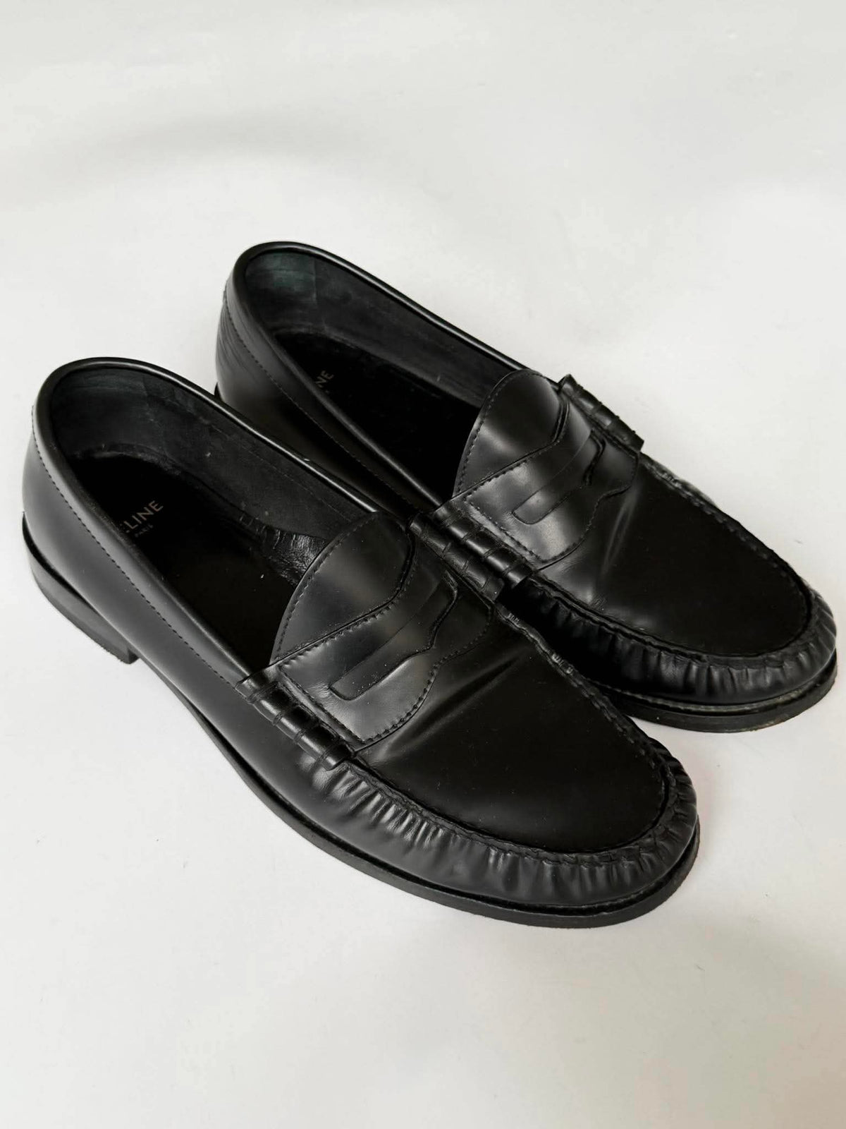Celine by Hedi Slimane Luco Leather Penny Loafers