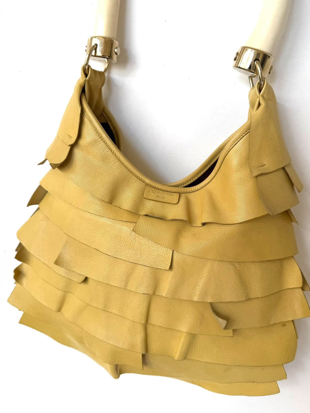 Yves Saint Laurent St. Tropez Mombasa Ruffled Bag