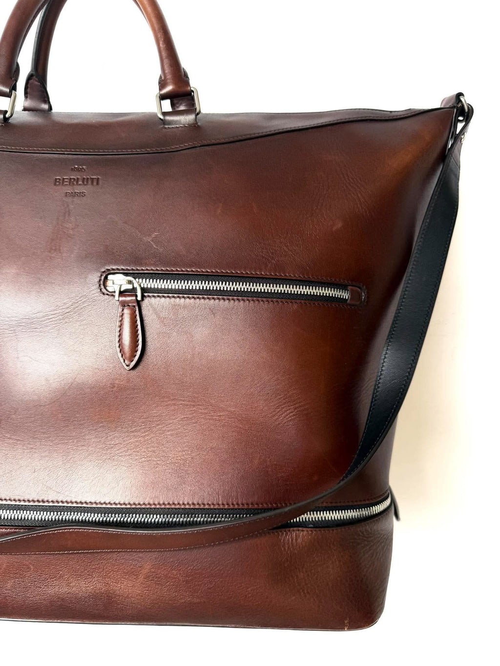 Berluti Venezia Leather Holdall Bag