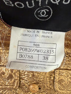 Chanel Boutique F/W1996 Gold Brocade "Mughal" Set
