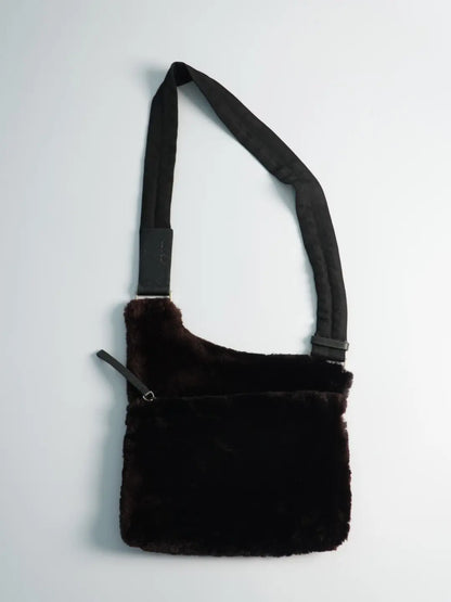 Prada Sport Fur Jacket & Prada FW1999 Crossbody Bag Soft Fur