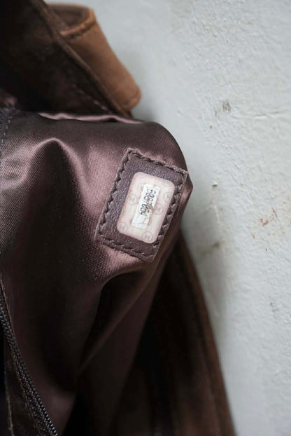 Vintage Chanel Suede Brown Bag