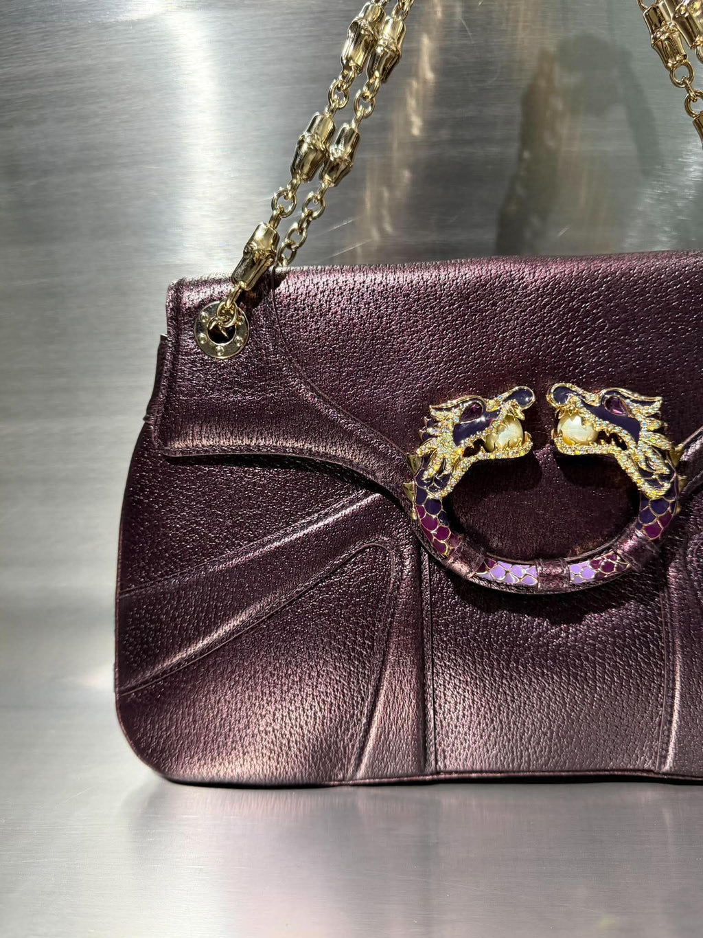 Gucci by Tom Ford F/W 2004 Jeweled Dragon Shoulder Bag