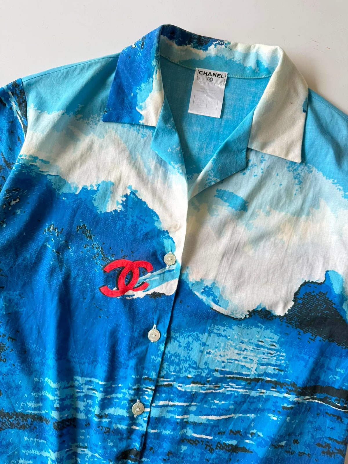 Chanel Surf SS 2002 Button-Up Short Sleeve Shirt