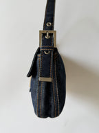Fendi Dark Blue Denim Baguette
