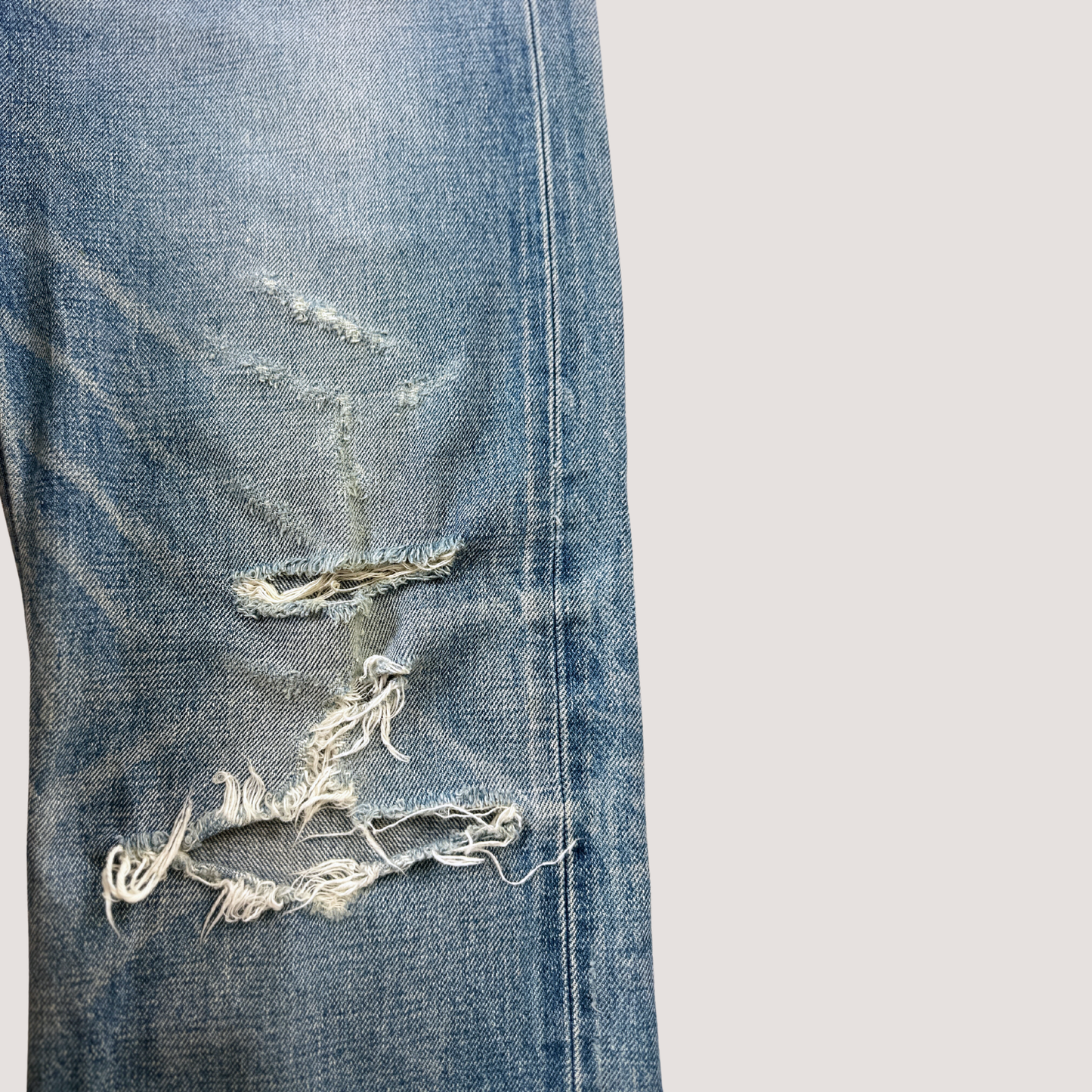 Celine Destroyed Tattered Pants