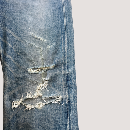Celine Destroyed Tattered Pants