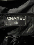Chanel Black Cotton Jersey Millennium Hard Case Bag