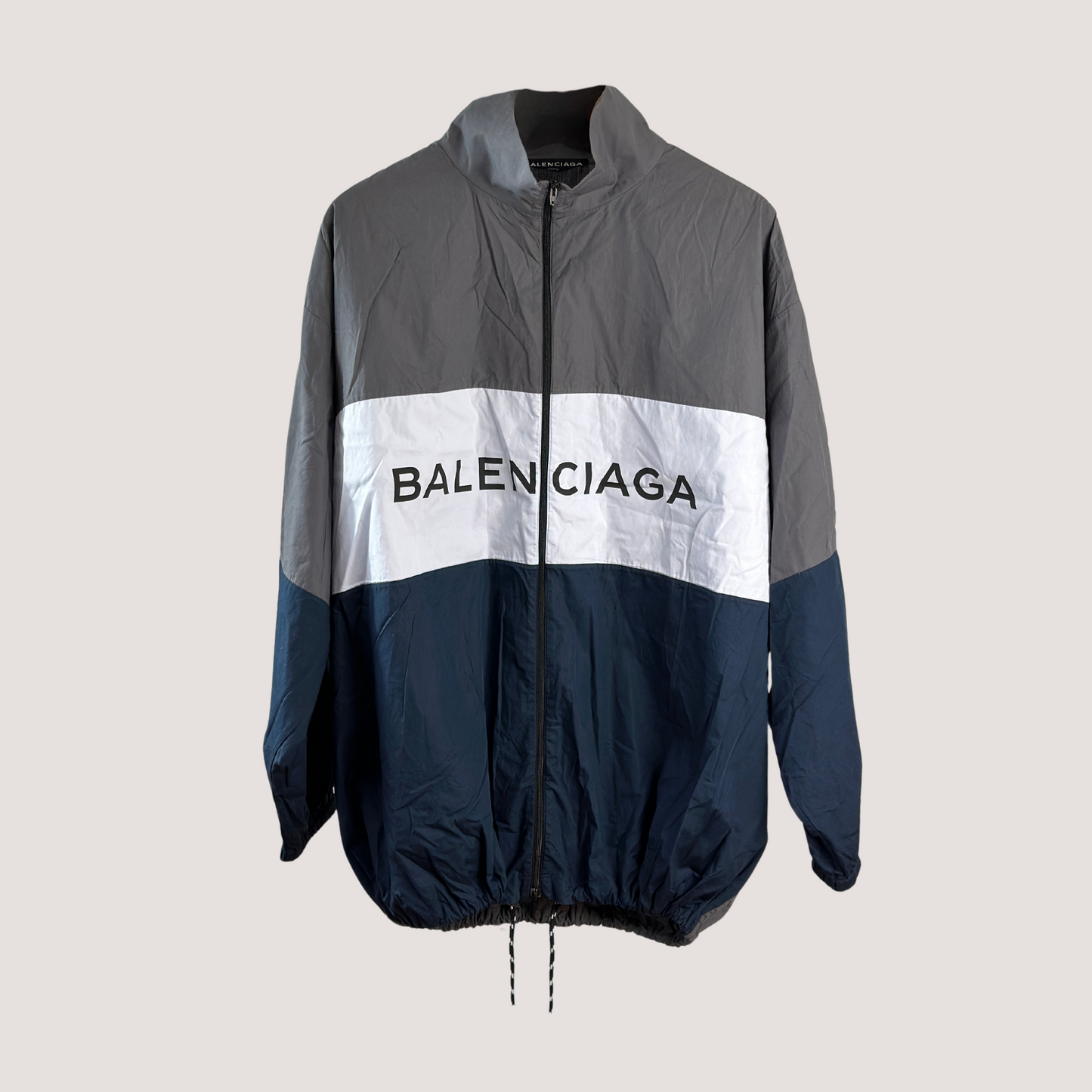 Balenciaga Logo Zip-up Wind Breaker