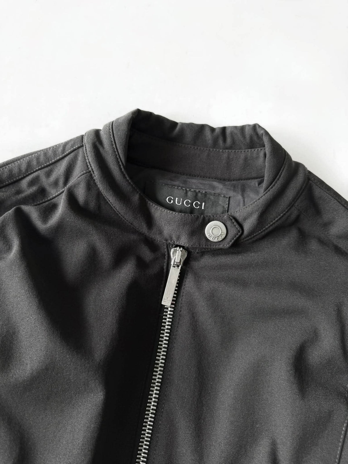 Vintage A/W1998 Gucci Black Nylon Biker Jacket