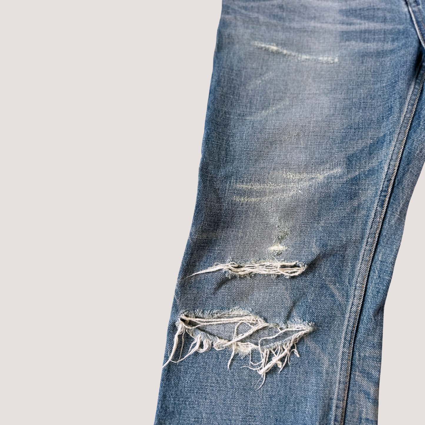 Celine Destroyed Tattered Pants
