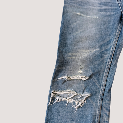 Celine Destroyed Tattered Pants