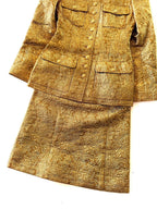 Chanel Boutique F/W1996 Gold Brocade "Mughal" Set