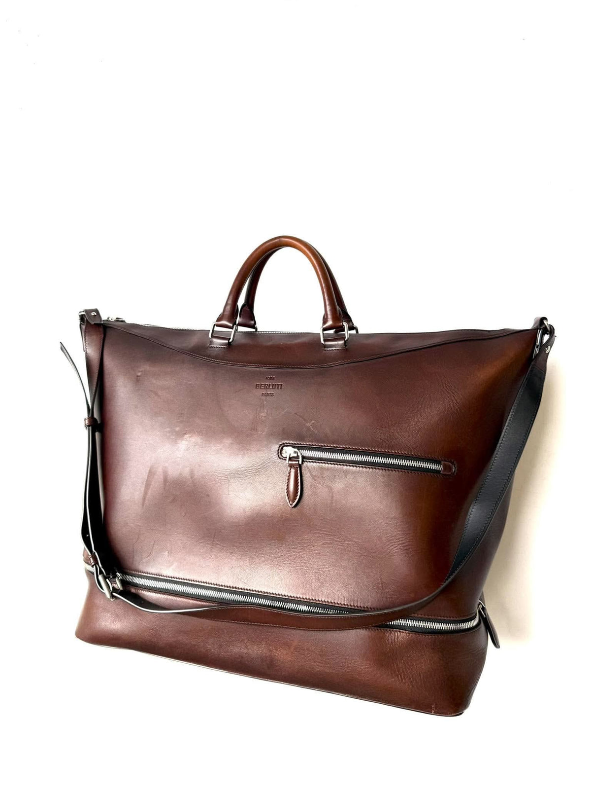 Berluti Venezia Leather Holdall Bag