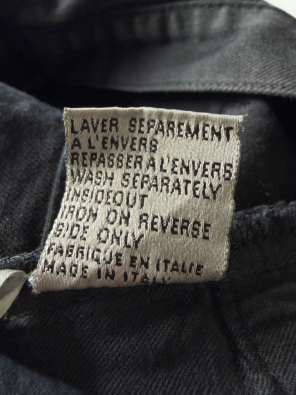 Dior Homme Autumn 2014 Crash Distressed Black Denim