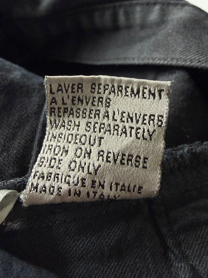Dior Homme Autumn 2014 Crash Distressed Black Denim
