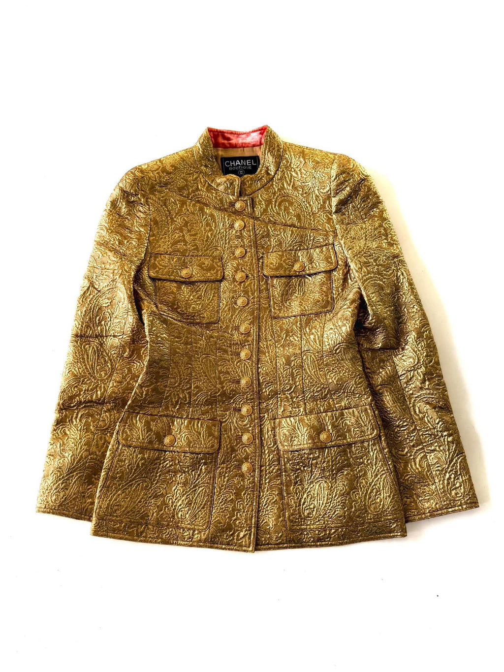 Chanel Boutique F/W1996 Gold Brocade "Mughal" Set