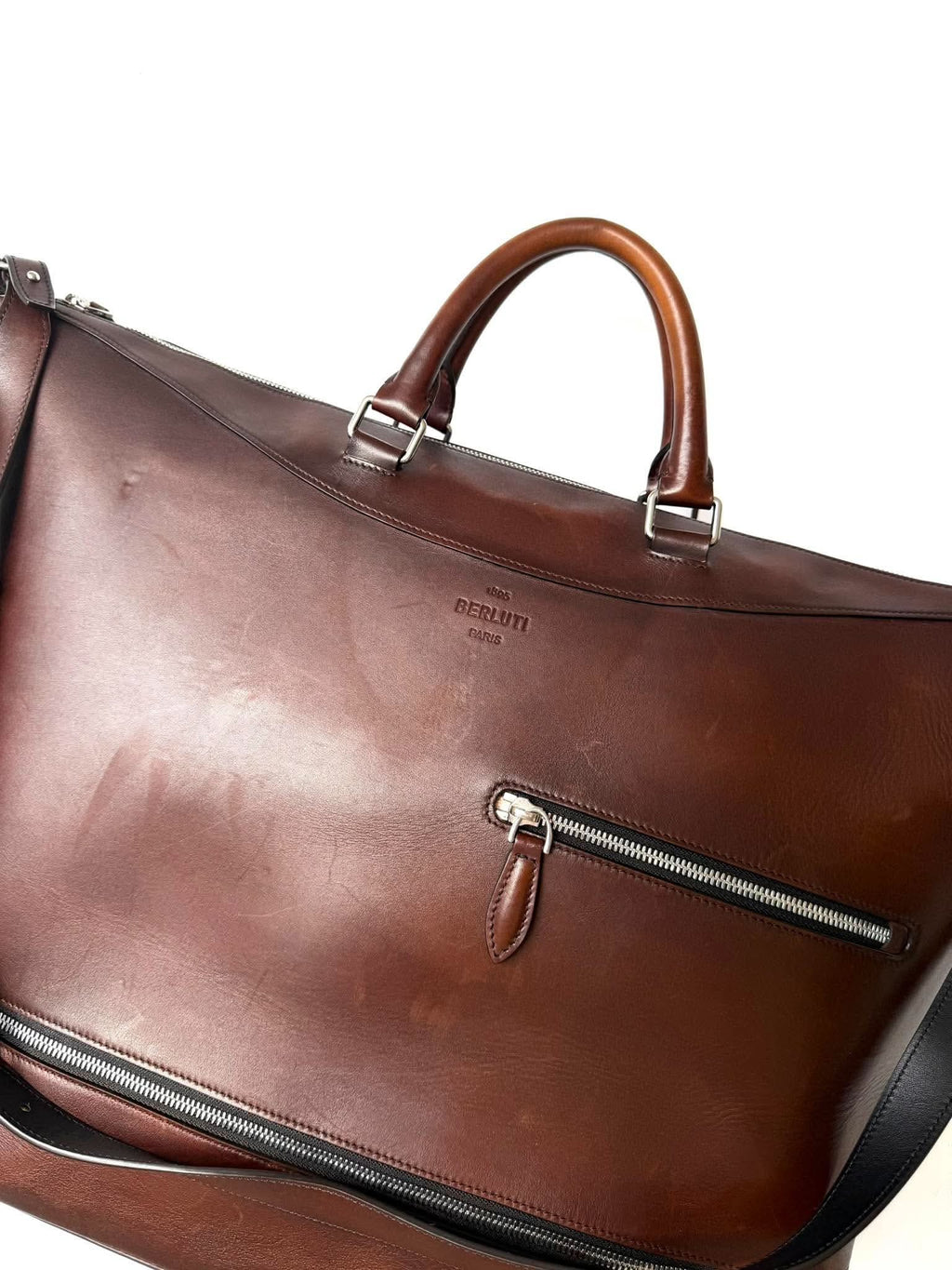 Berluti Venezia Leather Holdall Bag