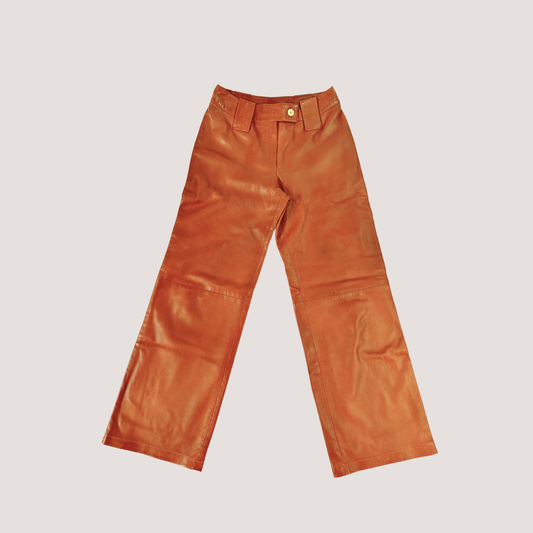 Vintage Chanel Brown Leather Pants