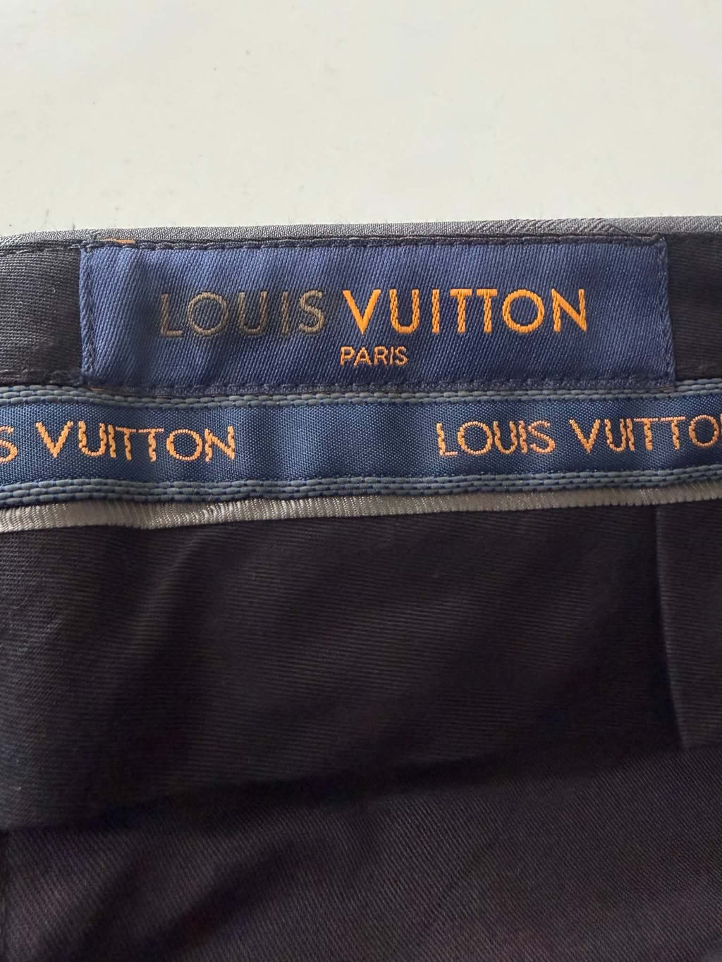 Louis Vuitton Pont Neuf Jacquard Script Gray Suit