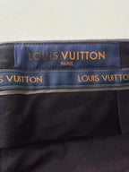 Louis Vuitton Pont Neuf Jacquard Script Gray Suit