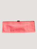 Chanel Pink Python Skin Clutch