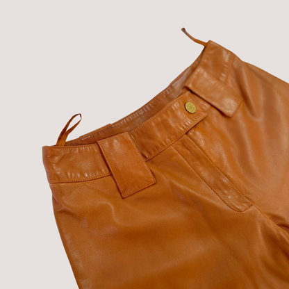 Vintage Chanel Brown Leather Pants