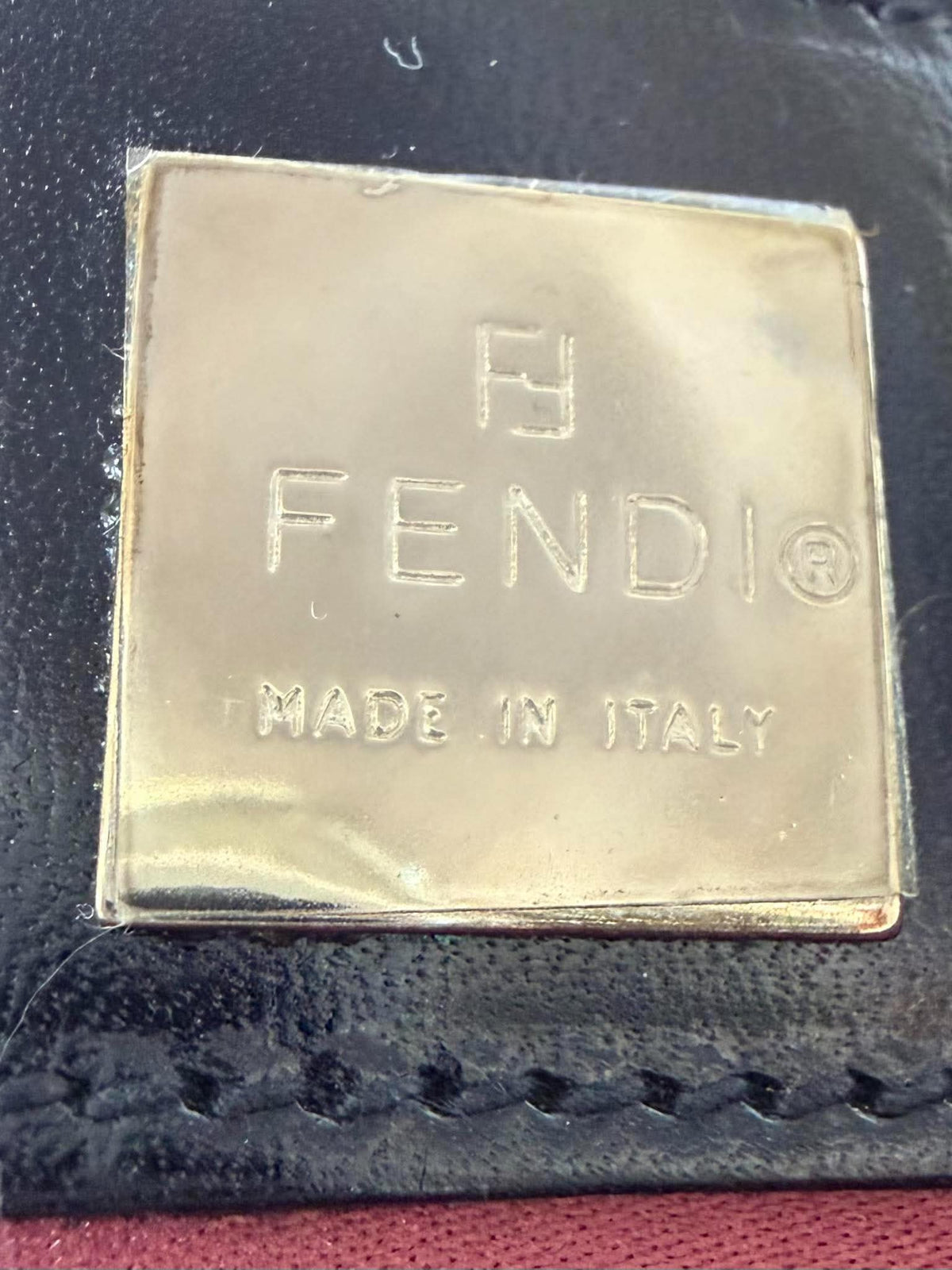 Vintage Fendi F/W1999 Wool Knit Baguette Bag