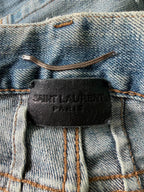 Saint Laurent Paris D02 Crashed Jeans