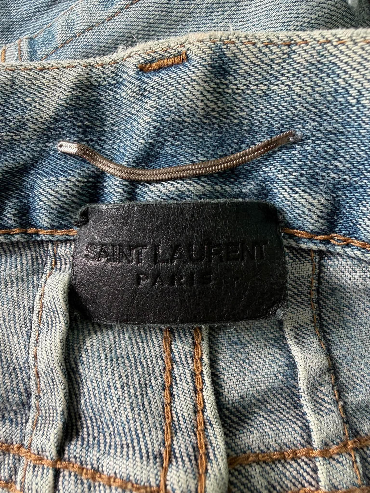 Saint Laurent Paris D02 Crashed Jeans