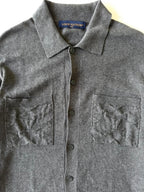Louis Vuitton Gray Oversized Cotton Knit Shirt
