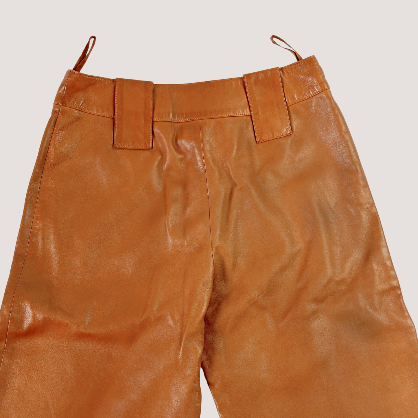 Vintage Chanel Brown Leather Pants