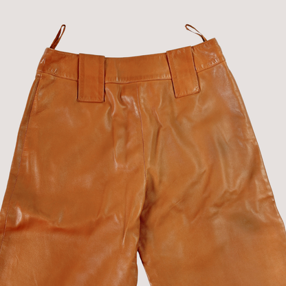 Vintage Chanel Brown Leather Pants