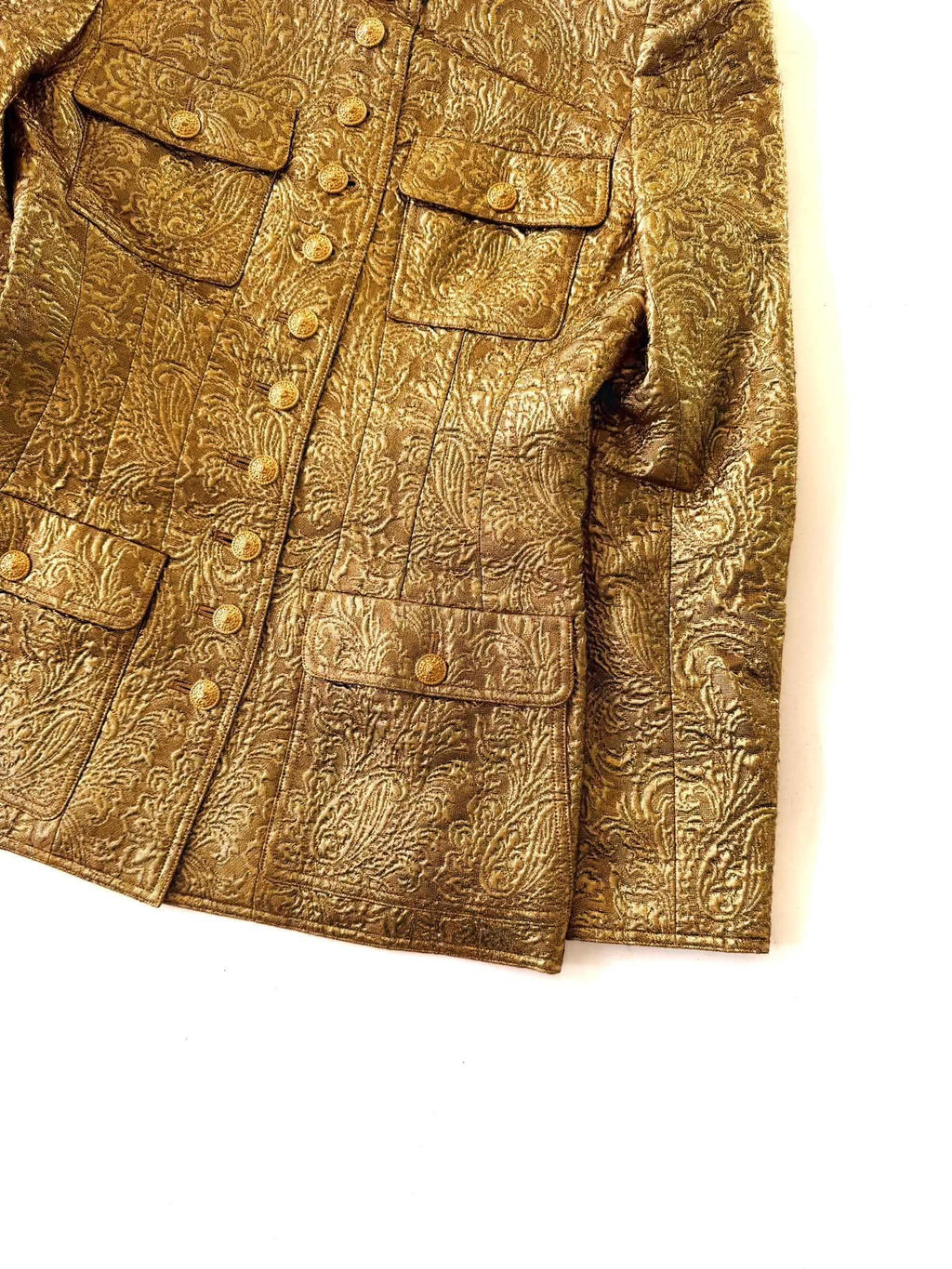Chanel Boutique F/W1996 Gold Brocade "Mughal" Set