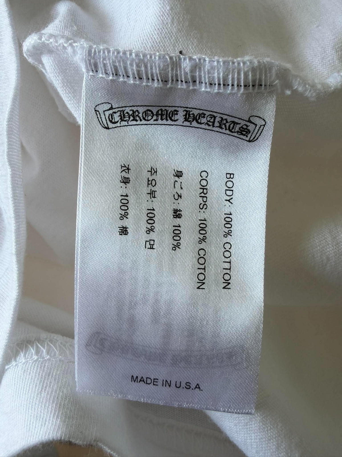 Chrome Hearts U.S.A Banner Back Logo Pocket Tee
