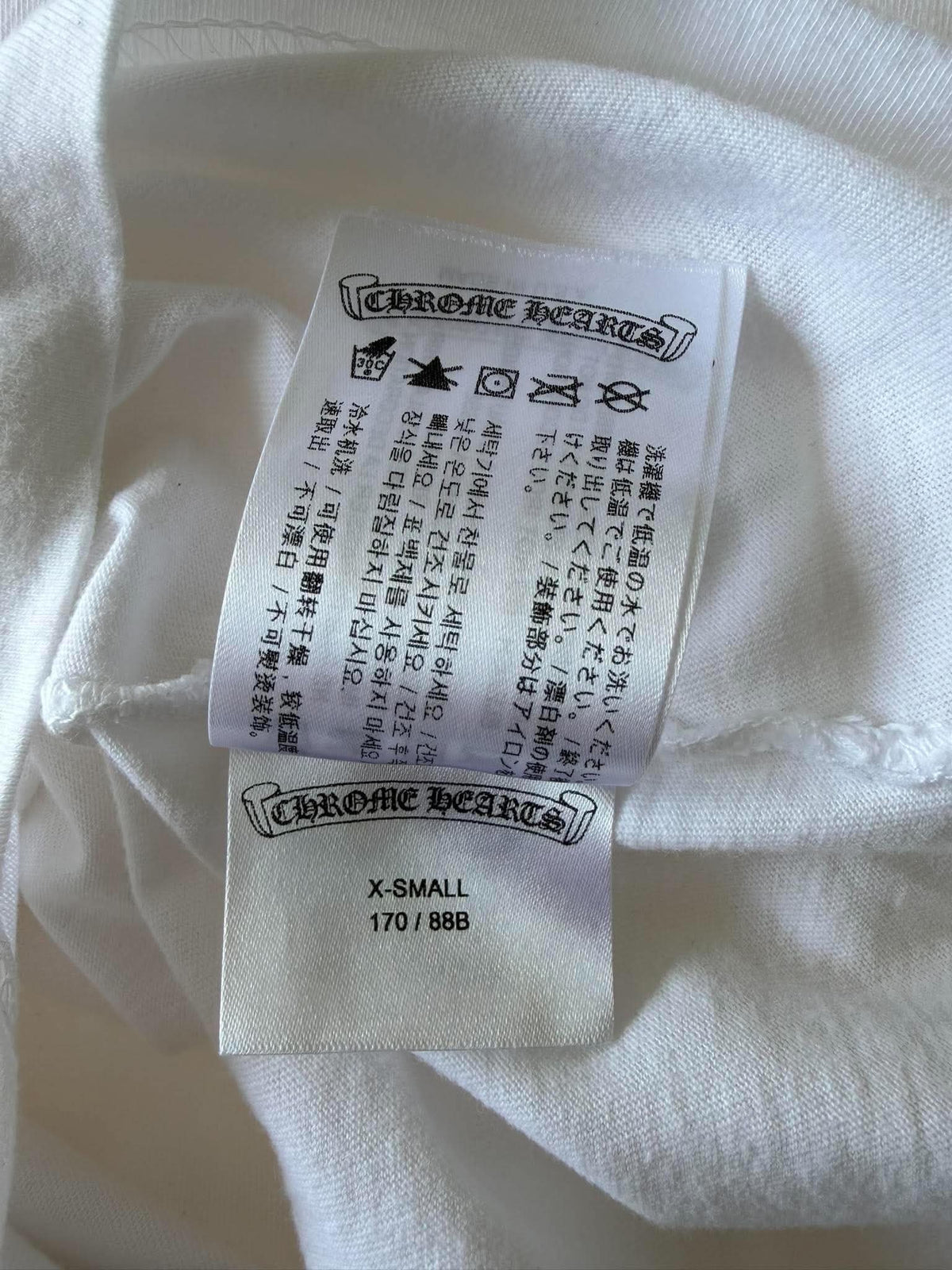 Chrome Hearts U.S.A Banner Back Logo Pocket Tee