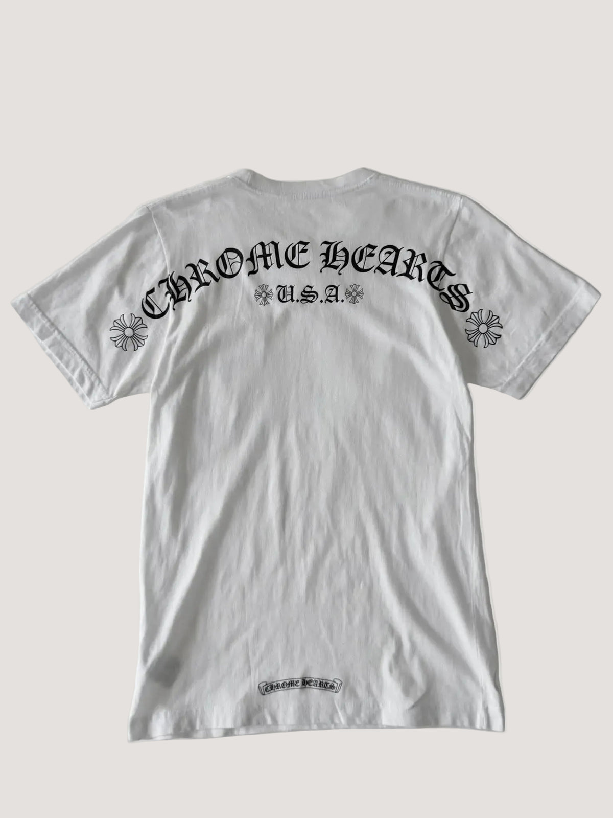 Chrome Hearts U.S.A Banner Back Logo Pocket Tee