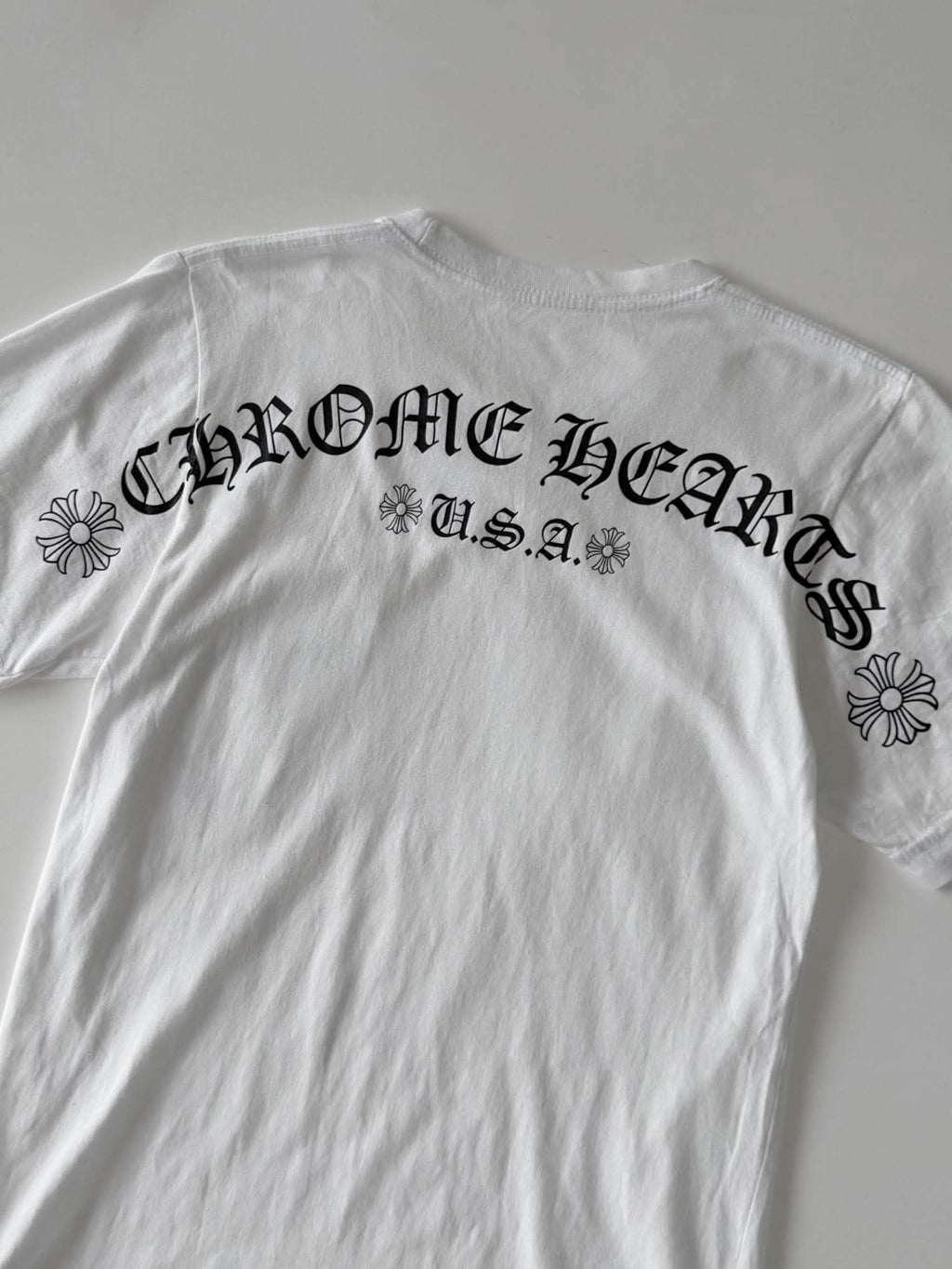 Chrome Hearts U.S.A Banner Back Logo Pocket Tee
