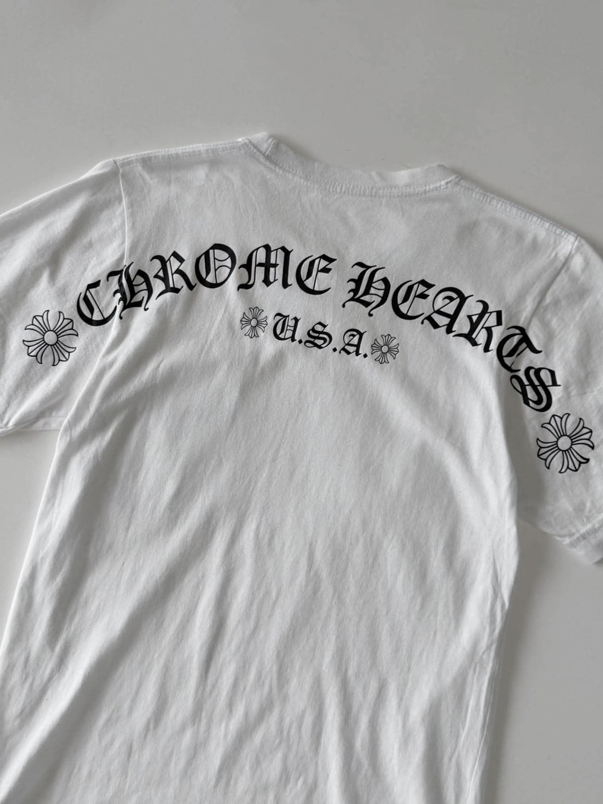 Chrome Hearts U.S.A Banner Back Logo Pocket Tee