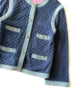 Chanel 20P Double Face Quilted Denim Jacket