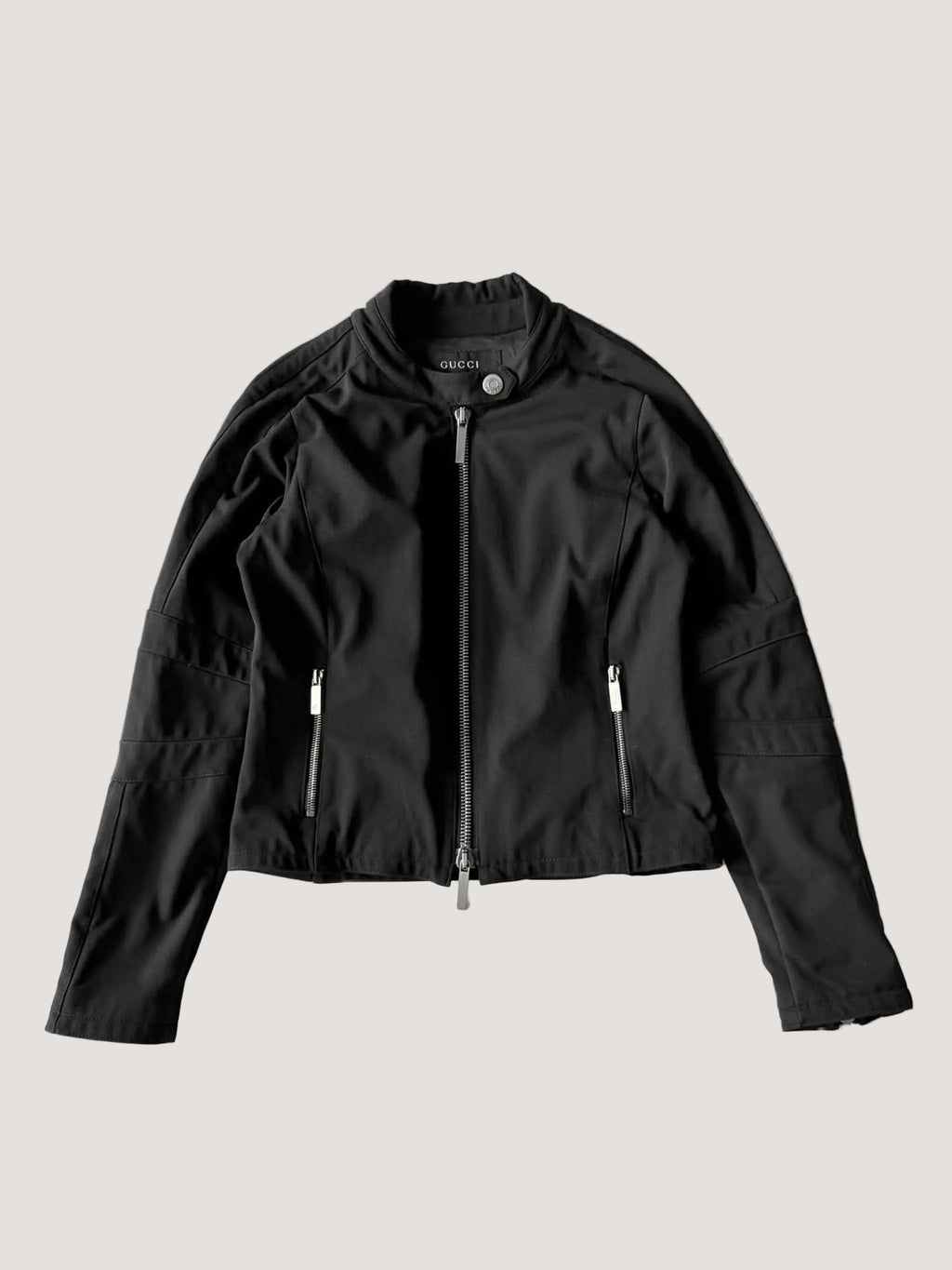 Vintage A/W1998 Gucci Black Nylon Biker Jacket