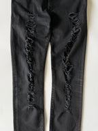 Dior Homme Autumn 2014 Crash Distressed Black Denim