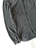 Louis Vuitton Gray Oversized Cotton Knit Shirt