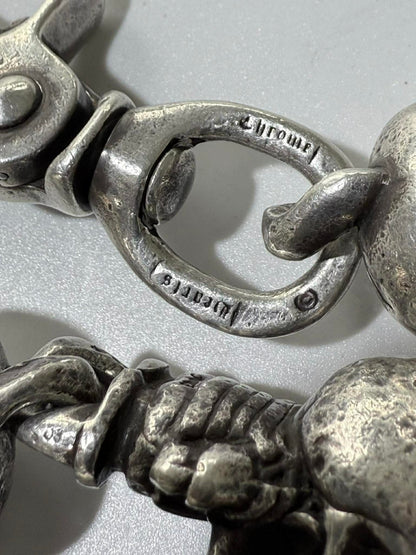Chrome Hearts Delphino Foti Skull Wallet Chain