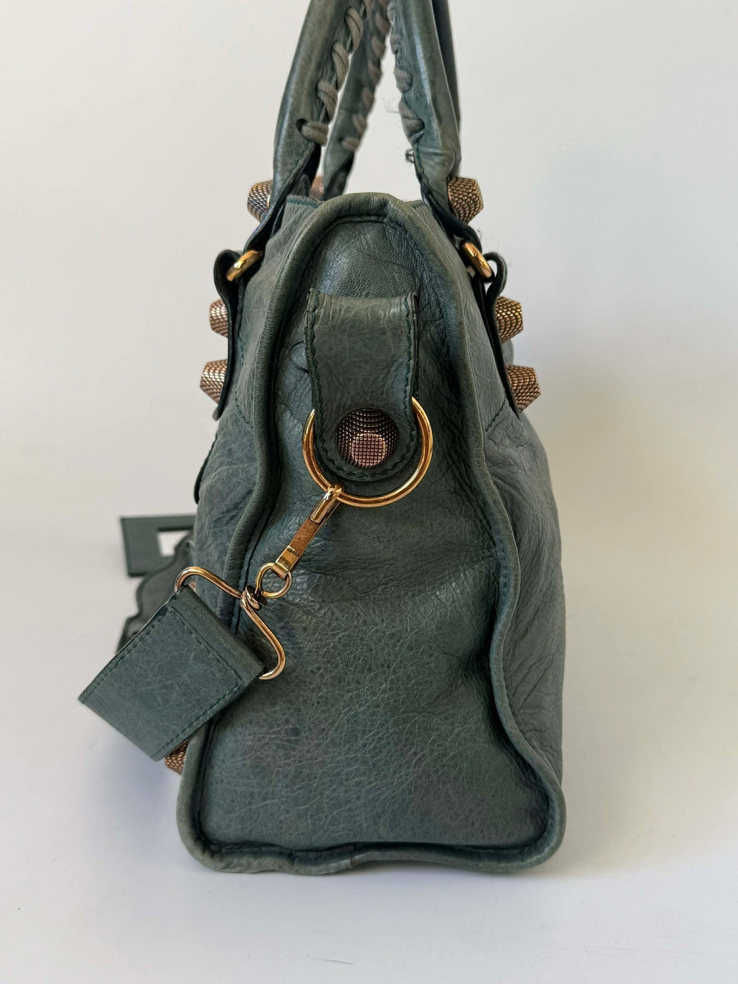 2000's Balenciaga Dark Green Giant 21 City Bag