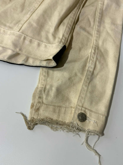 Helmut Lang 2003SS Leather Sleeve Denim Jacket